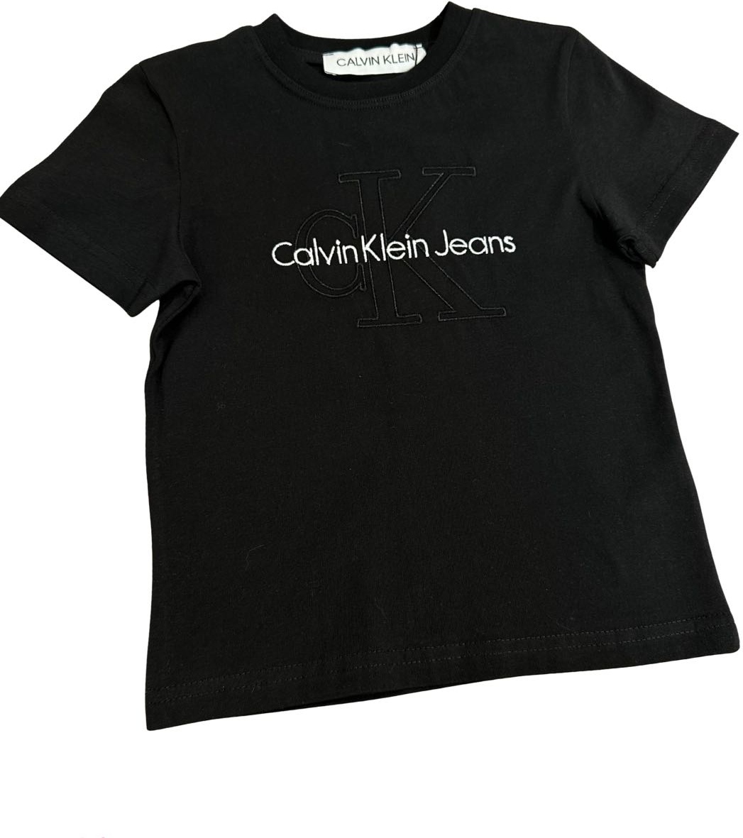 Футболка Логотип Calvin Klein вышит черный