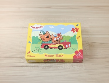 Пазл Step Puzzle Три кота Макси Пазл классический 15 деталей