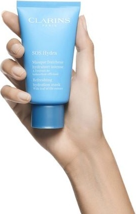 Маска для лица Clarins крем, гелевая Маска для лица SOS HYDRA REFRESHING HYDRATION MASK 75 мл