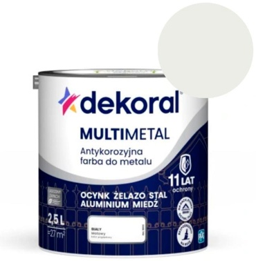 Dekoral алкидная Multimetal 2.5 л, белый цвет