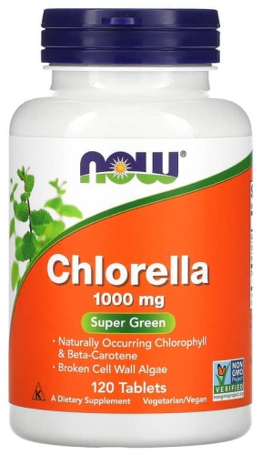 NOW хлорелла 160 г