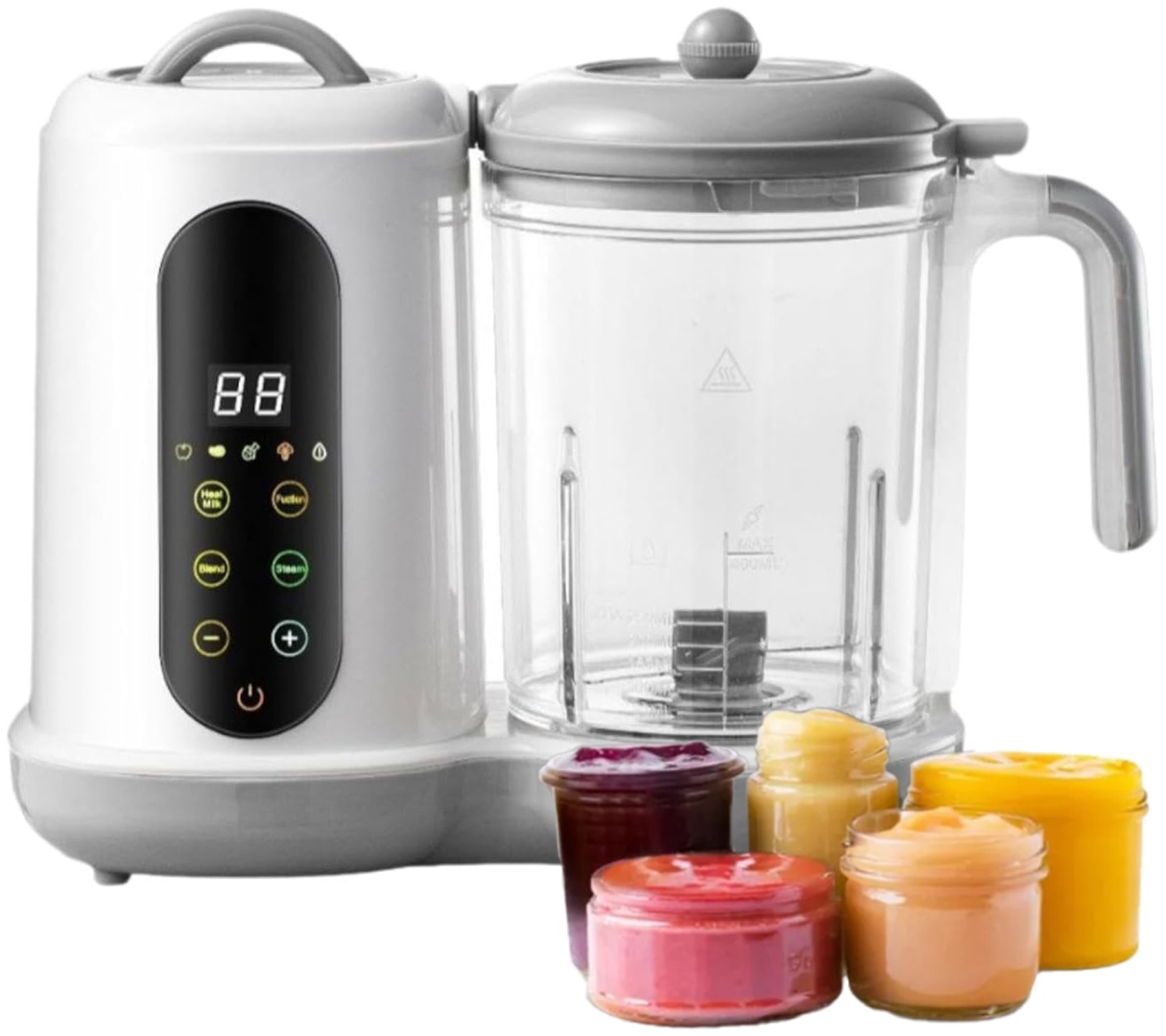 Блендер-пароварка EX BabyCooker белый, серый