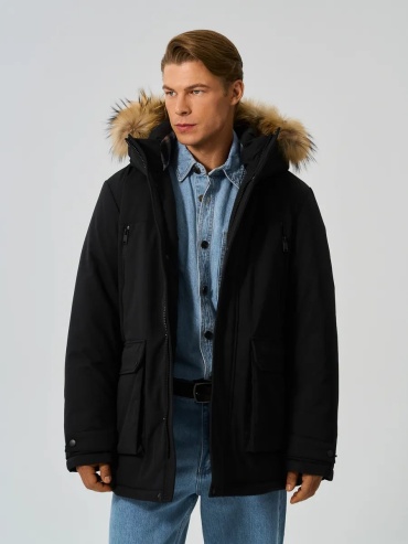 Пуховик Urban fashion for men черный