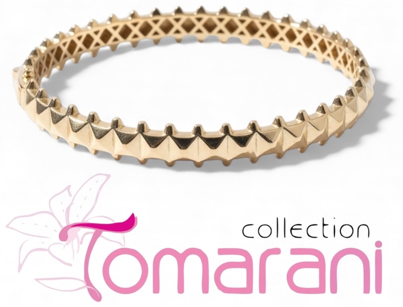 Tomarani collection TC_ШипыБР_05 длина 19 см, вес 7.9 г золото, плетение обод
