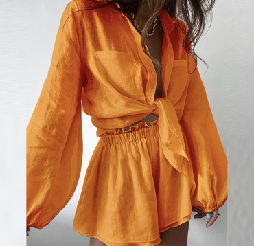 Костюм повседневный DressCode оранжевый