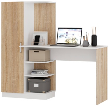 Стол компьютерный Premium Basic, 145х50x135 см, белый