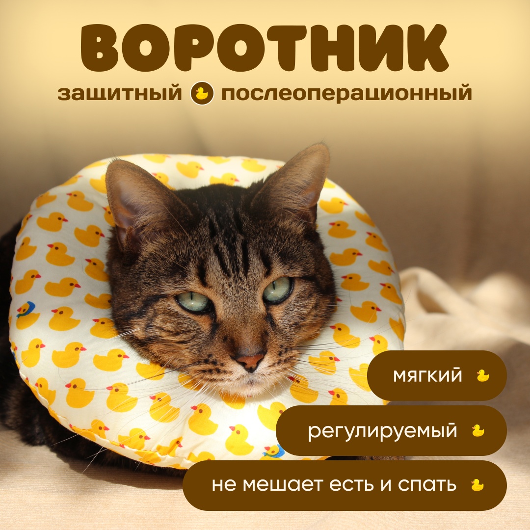 Воротник Воротник мягкий бублик утята М