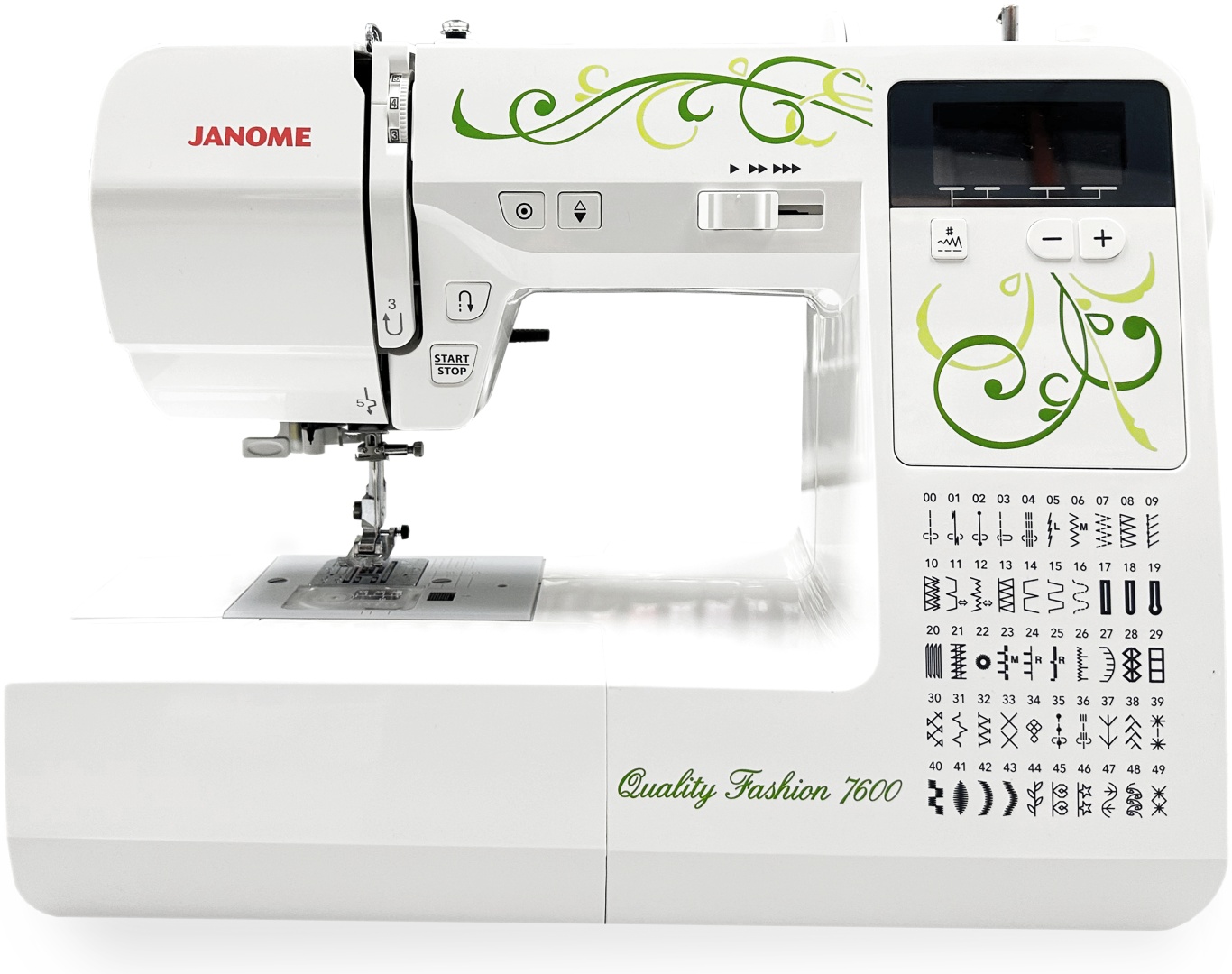 Швейная машина Janome Quality Fashion 7600 белый
