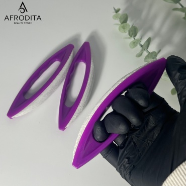 Afrodita баф для ногтей замша 3 шт