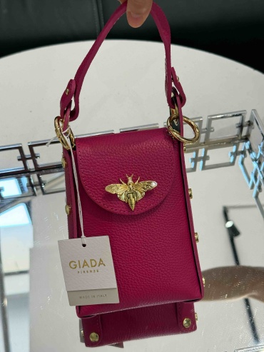 Мини-сумка Giada Firenze натуральная кожа фуксия