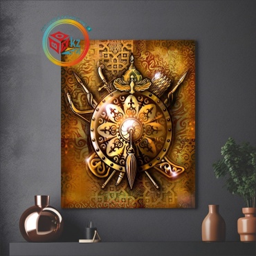 BOXKZ картина Доспехи казахского воина 40x50 см