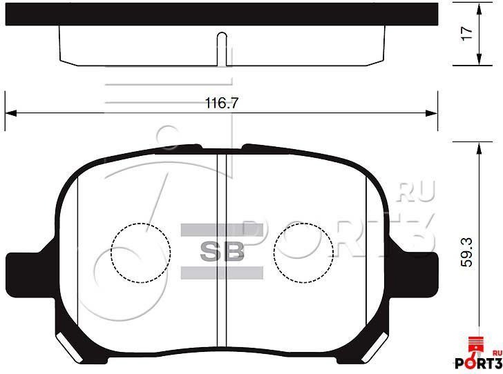 Колодки Sangsin Brake SP1226