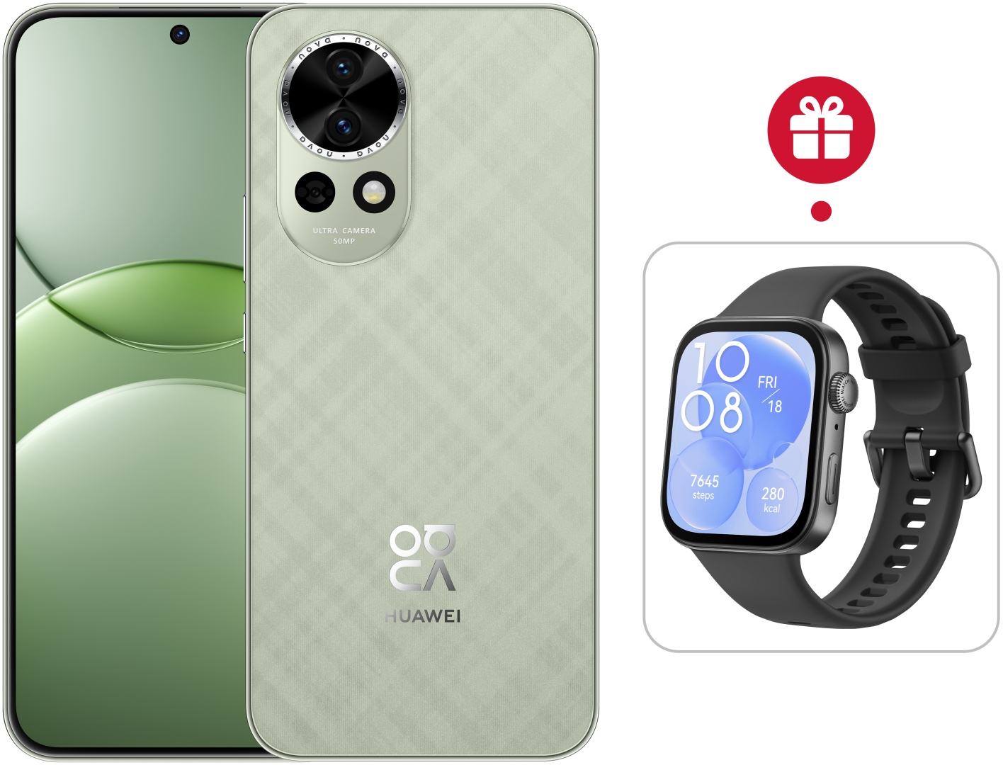 Смартфон Huawei nova 13 12 ГБ/512 ГБ зеленый + подарок
