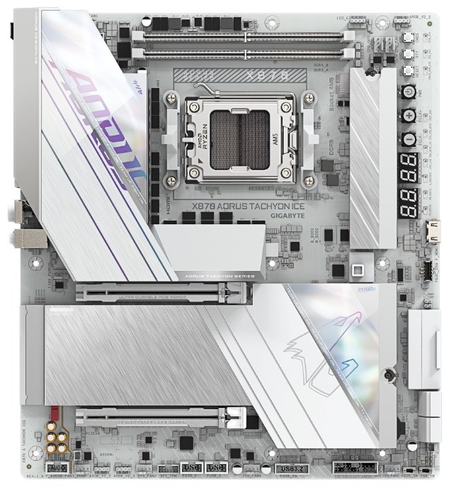 Материнская плата GIGABYTE X870 AORUS TACHYON ICE (REV 1.0)