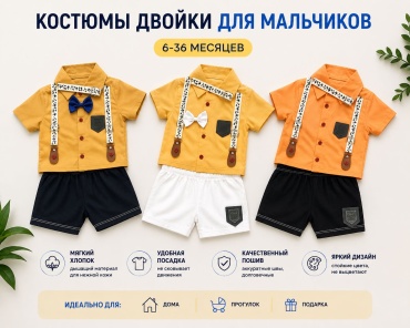 Комплект KIDS&BEYBY желтый