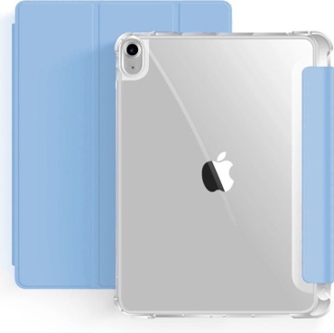 Чехол LIVANO для Apple iPad Air 11 (2025), iPad Air (2020), iPad Air (2022), iPad Air 11 (2024) 11 дюйм прозрачный, голубой