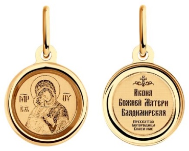 Икона LUXOR JEWELRY 103993 вес 0.6 г золото, эмаль