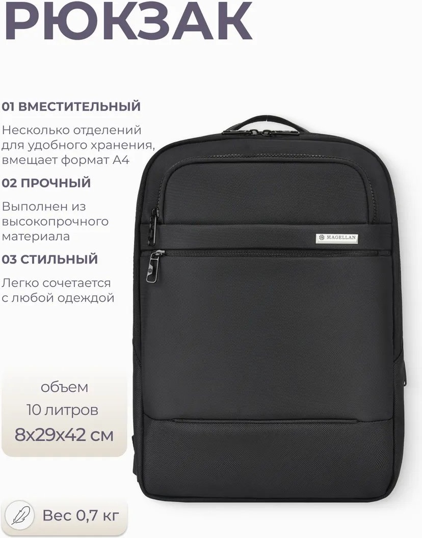 Рюкзак полиэстер черный