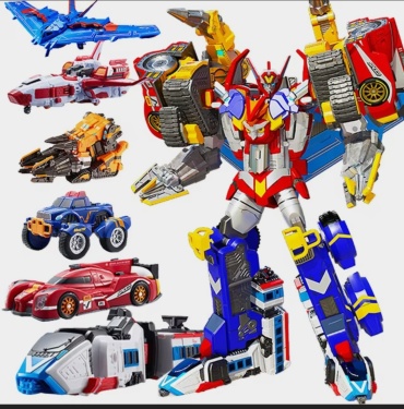 Трансформер Young Toys 6 в 1 Tobot Master V Ultimate, высота 39 см