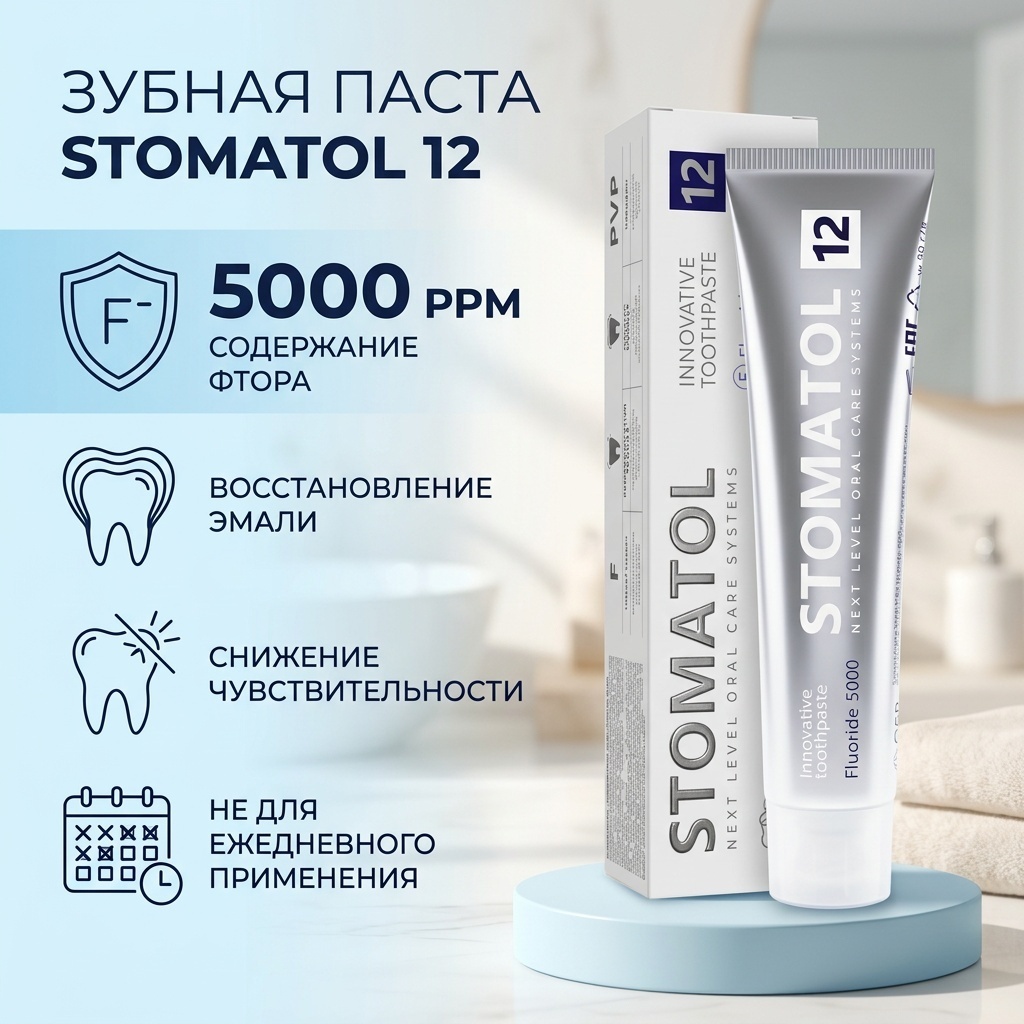 Зубная паста Stomatol 12 50 г