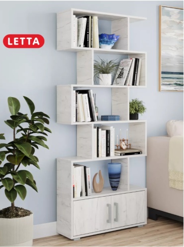 Стеллаж напольный Letta Гретта, 73x23x175 см, белый