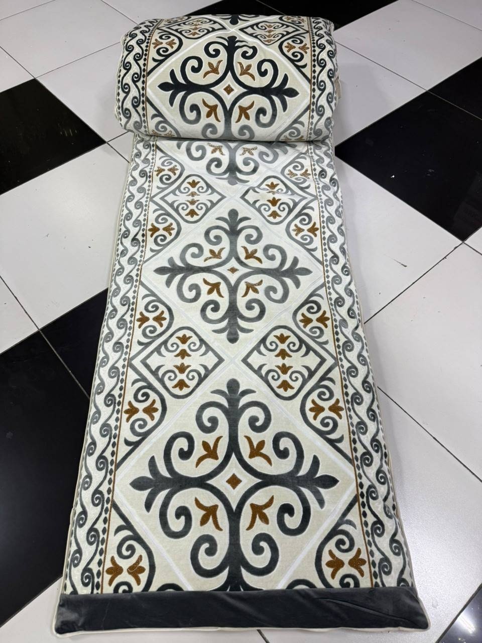 Комплект корпе с подушками 220x80 см, вата, бежевый