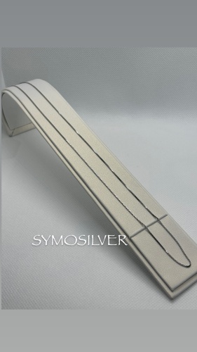 SymoSilver Italy длина 50 см, вес 3 г серебро, плетение теннис