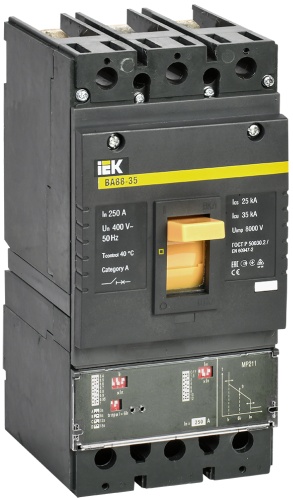 IEK автоматический выключатель 3P 250 A, 35 кА, 660 В