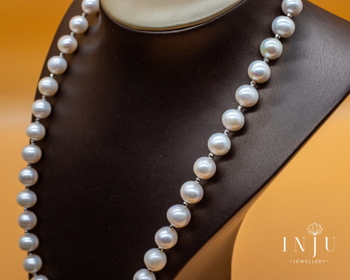 INJU Jewellery длина 45 см медицинская сталь, жемчуг