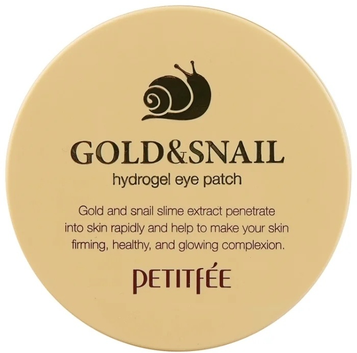 Патчи Petitfee гидрогелевые Gold Snail Hydrogel Eye Patch увлажняющие 60 шт