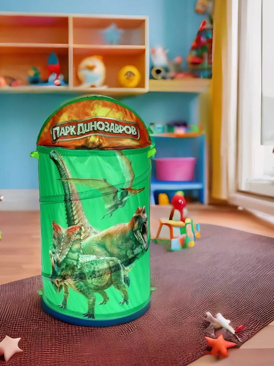 Играем вместе корзина для игрушек 43x43x60 см, текстиль