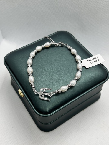 Moonako Jewelry MoonҚарлығаш длина 20 см, вес 8.2 г серебро, плетение фантазийное
