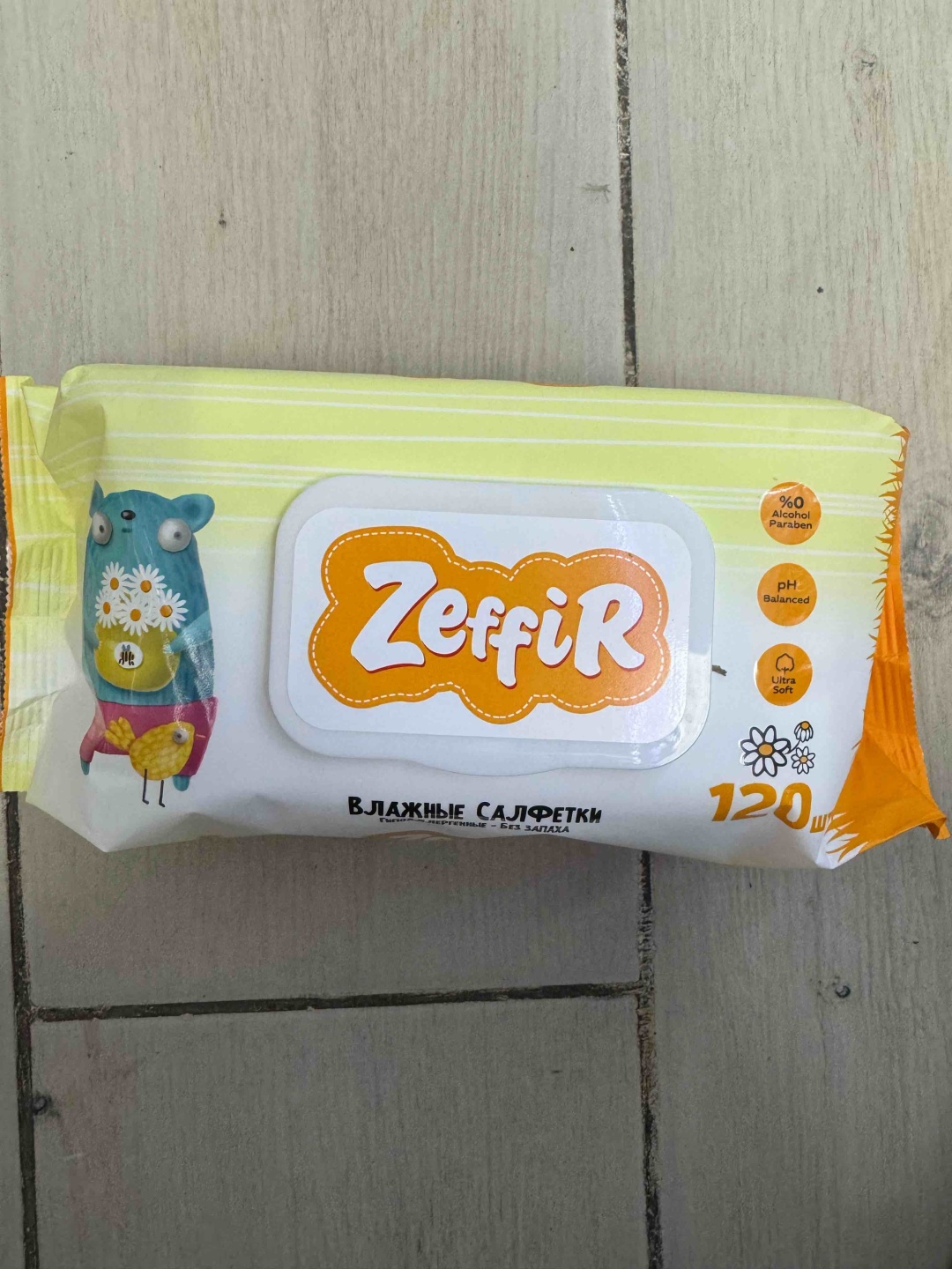 Влажные салфетки ZEFFIR Zeffir 120 шт