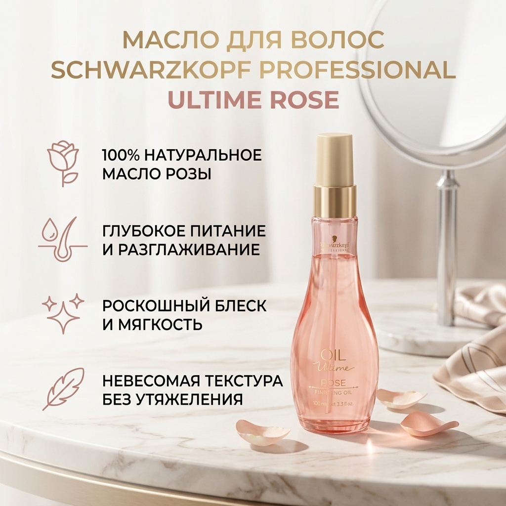 Schwarzkopf Professional Ultime Rose масло 100 мл