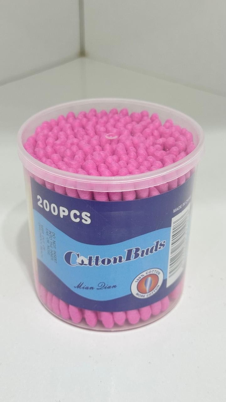Ватные палочки CottonBuds розовые 200 шт