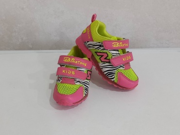 Кроссовки зеленый, розовый