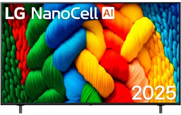 LG 75NANO80A6B 191 см черный