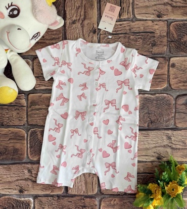 Песочник Twins Textile белый, розовый