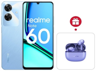 Realme Note 60 6 ГБ/128 ГБ голубой + подарок