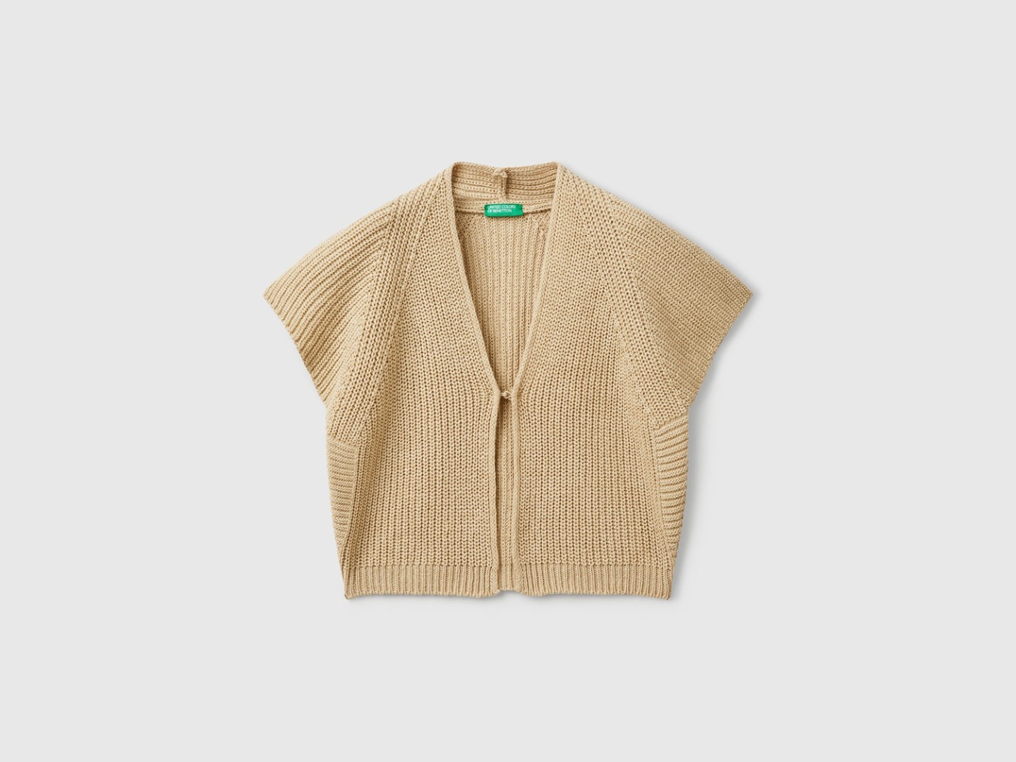 Кардиган UNITED COLORS OF BENETTON бежевый