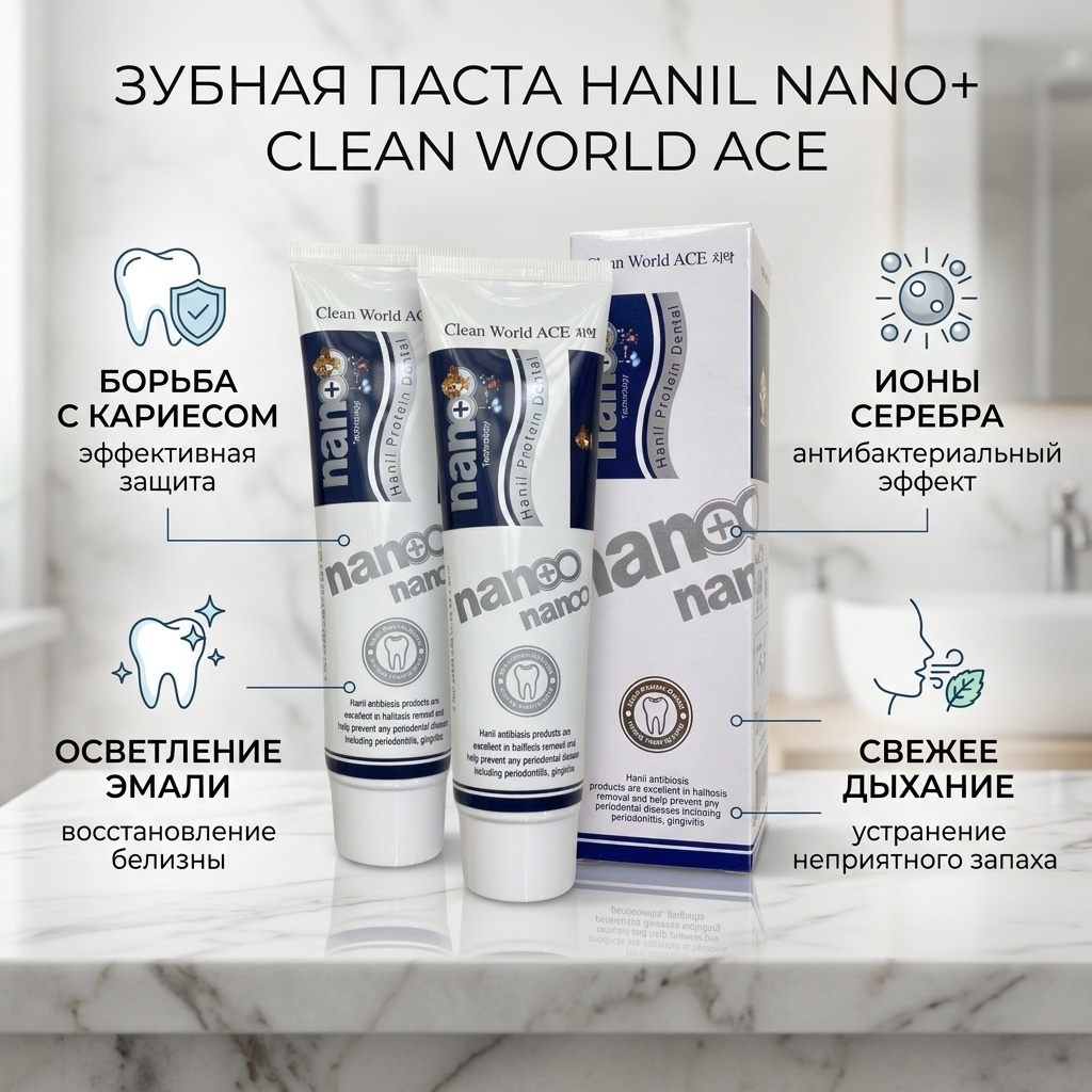 Hanil зубная паста Clean World Ace 180 мл