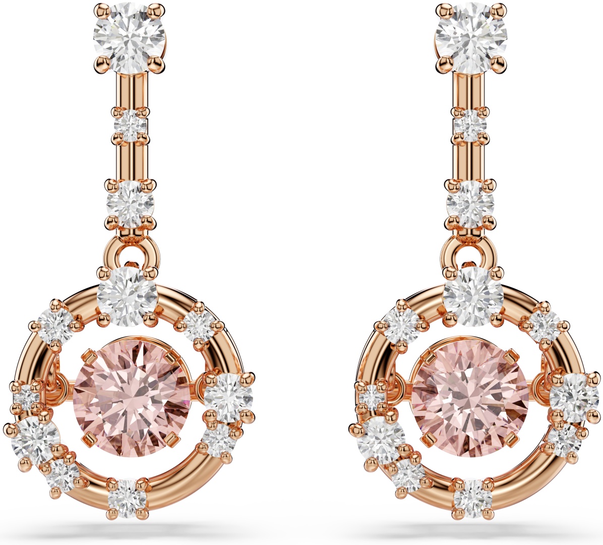 Серьги Swarovski бижутерный сплав, кристаллы Swarovski