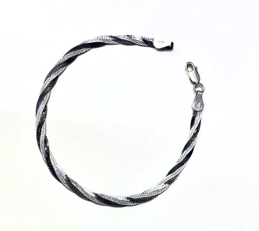 HandMade 948 длина 16 см, вес 3.64 г серебро, плетение фантазийное