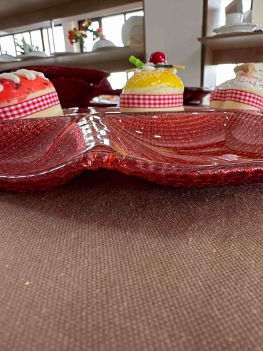 Блюдо 19х15 см, стекло, 1 шт