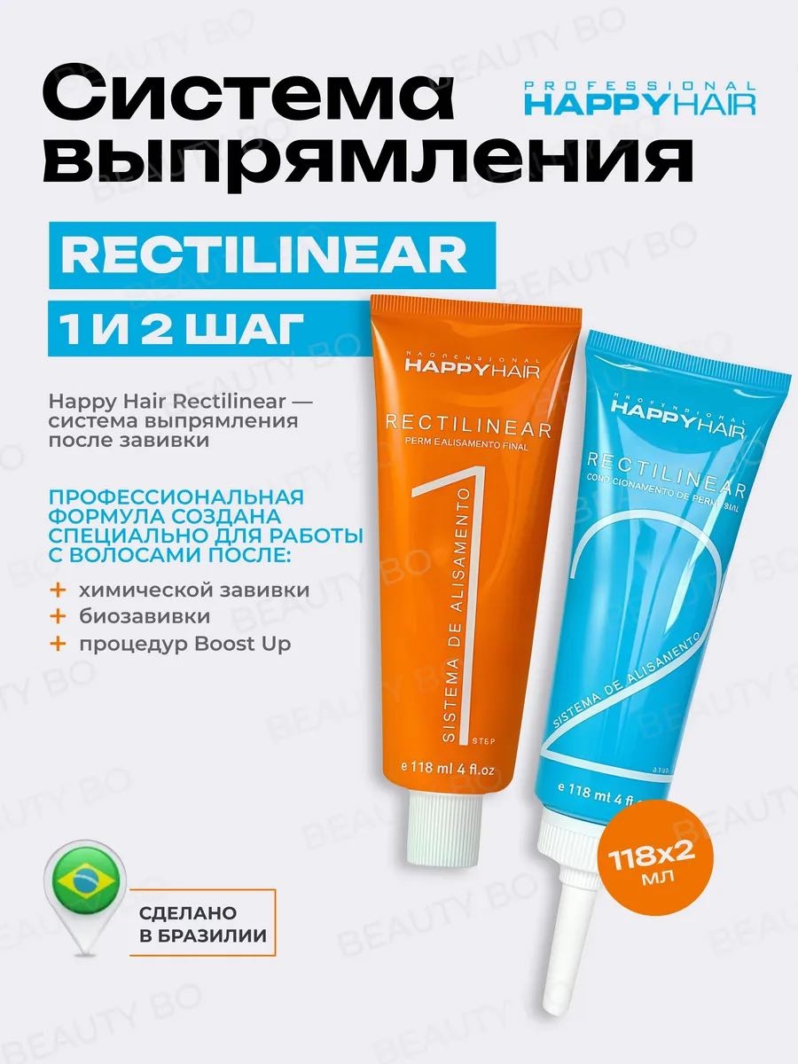 Happy Hair состав Система выпрямления Rectilinear 118 мл