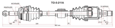 SAT привод колеса в сборе TO-5-211A
