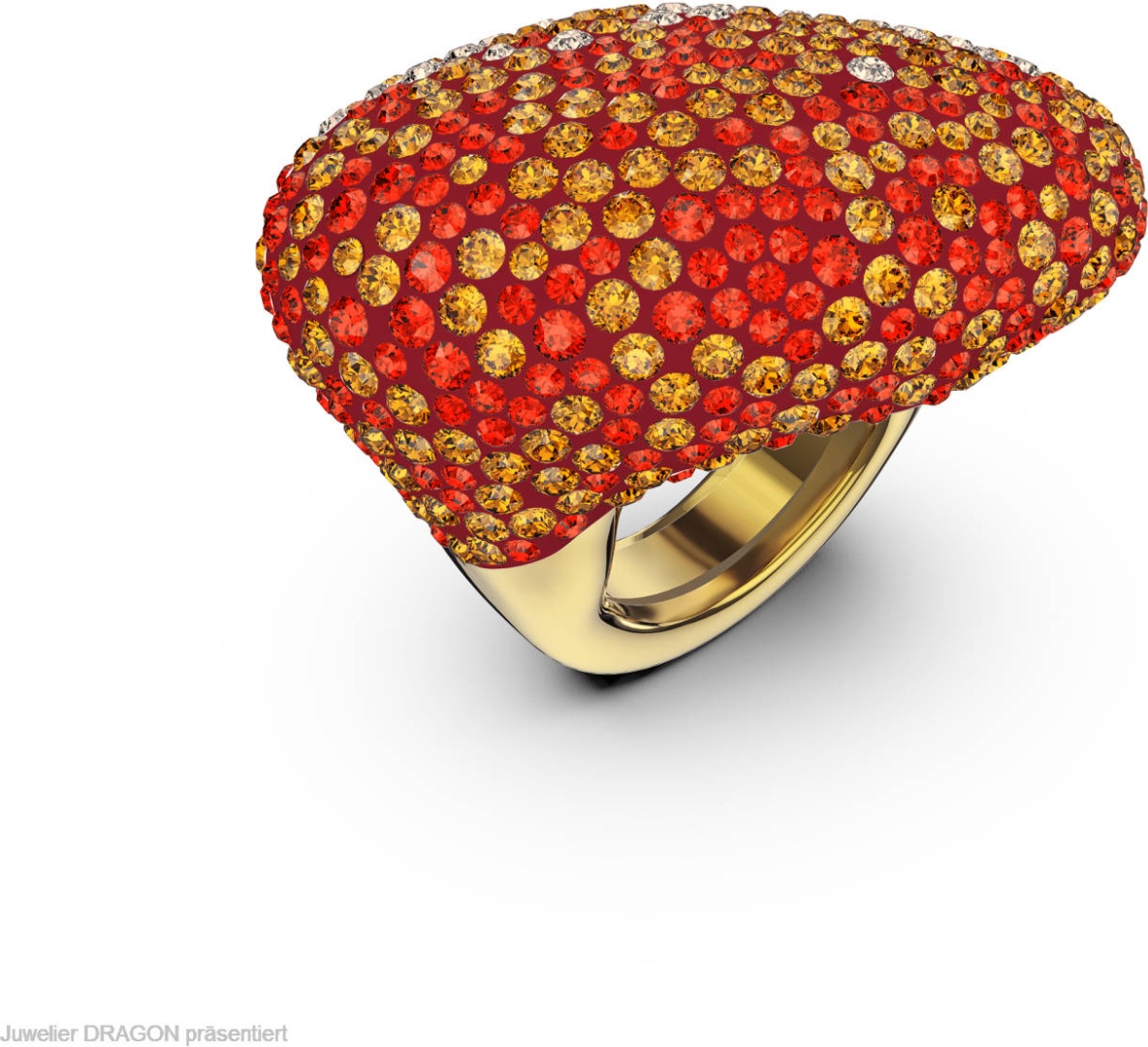 Кольцо Swarovski 5572450 размер регулируемый бижутерный сплав, кристаллы Swarovski
