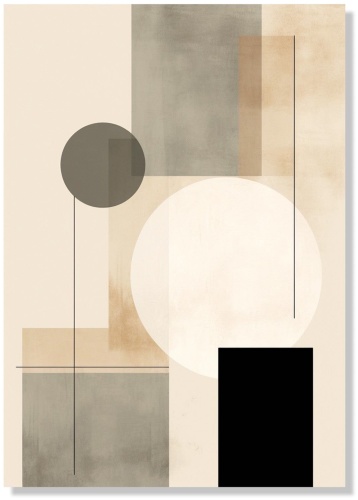 Araystudio.kz картина интерьерная “Геометрия баланса” 60x90 см