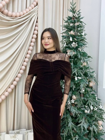 Вечернее платье Boni коричневый
