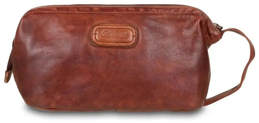 Ashwood Leather косметичка натуральная кожа коричневый 16X25 см